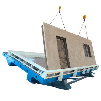 HMT Muli functional Precast concrete wall panel floor slab beam column vibrating curing hydraulic tilting Table pallet mould